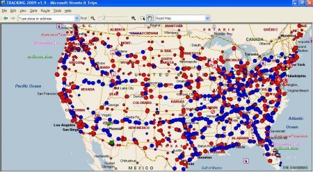 Карта для тракистов Map for Truck drivers with a weigt stations and trucks stops