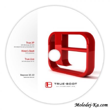 Windows XP True Boot DVD.v10.10.8 (True.XP + Hiren's Boot 11.01 + True.live)